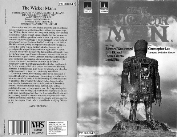 The Wicker Man-VHS video cover-A Year In The Country