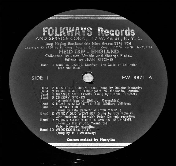 A Field Trip England-Folkways Records-Jean Ritchie and Georg Pickow-A Year In The Country 2