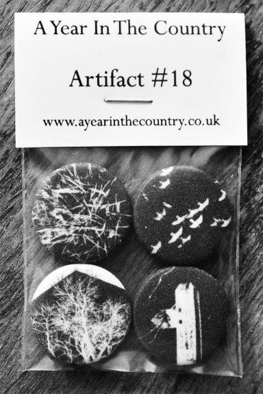 Artifact 18-front of fabric badge set-A Year In The Country
