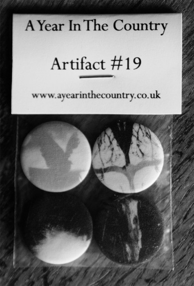 Artifact 19-Monitoring The Transmissions fabric badge pack-front of pack-A Year In The Country