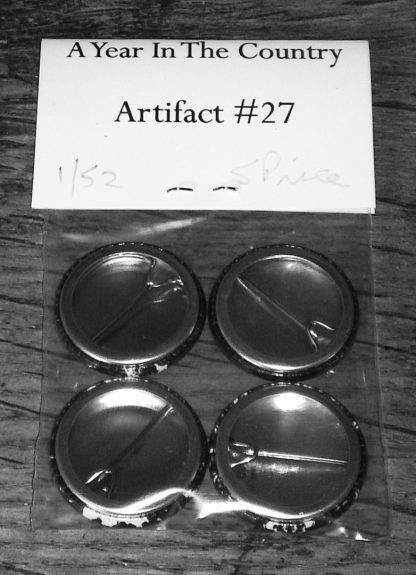 Artifact 27-The Marks On The Land badge set-back of badge set-A Year In The Country