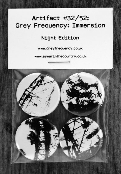 Grey Frequency-Immersion-Night Edition-A Year In The Country-8 badge pack