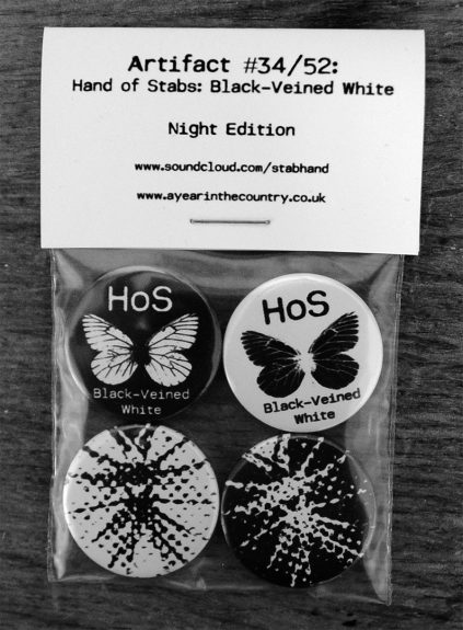 Hand of Stabs-Black-Veined White-Night Edition-badge set-A Year In The Country