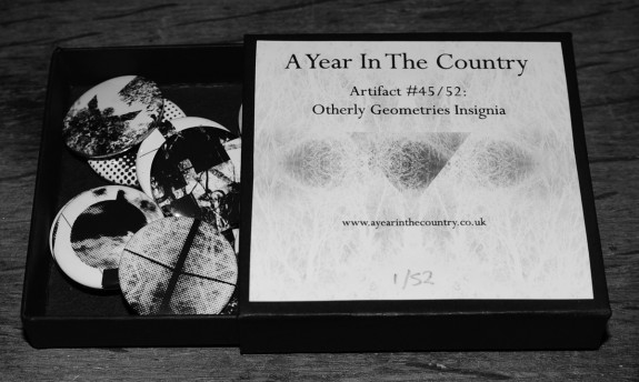 Artifact 45-Other Geometries Insignia-badges-open box-A Year In The Country