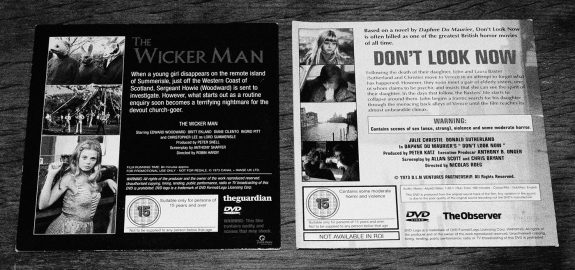 The Wicker Man-Dont Look Now-double bill-The Guardian and The Observer DVDs-2