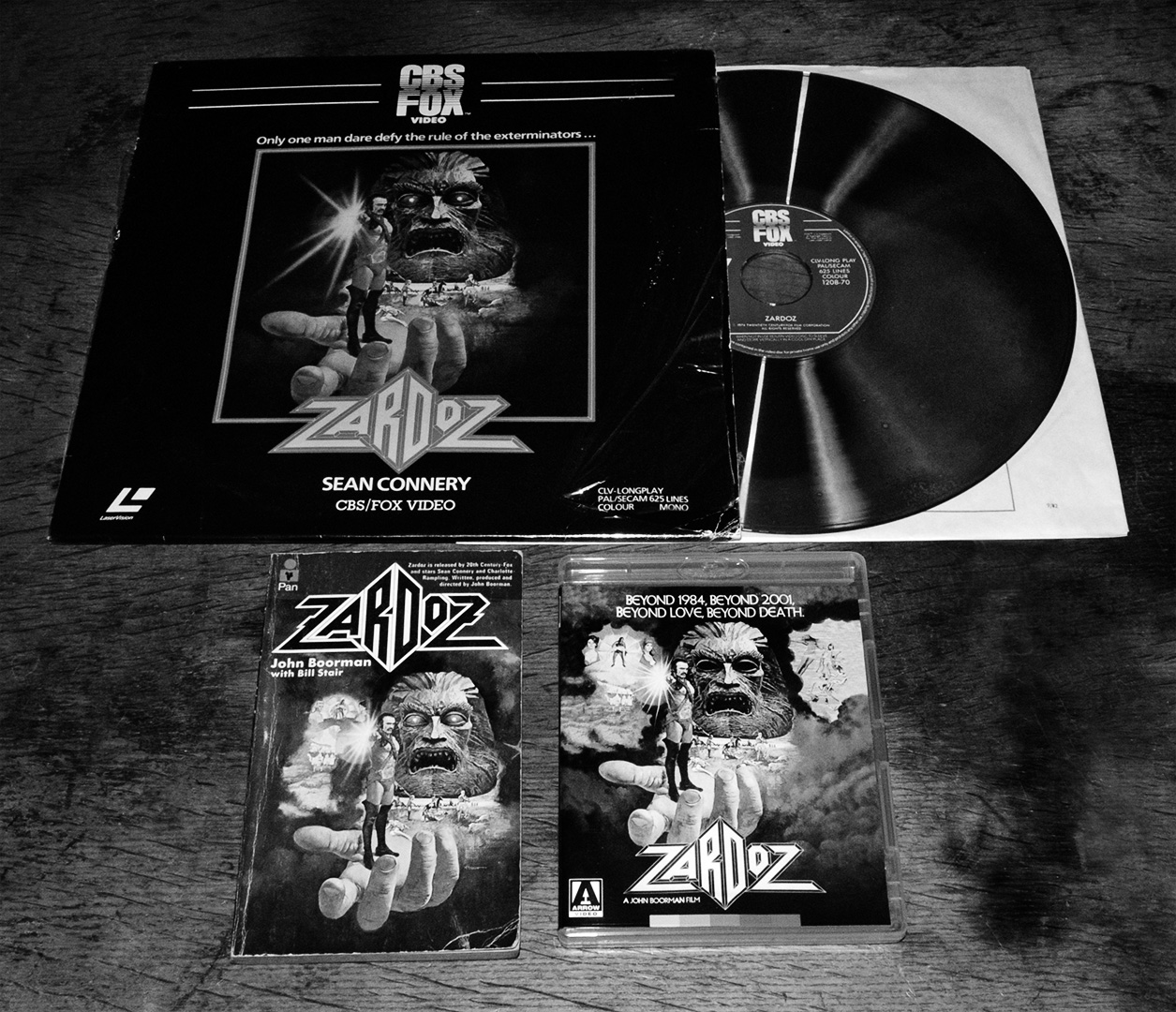 Zardoz-laser disc-novel-Arrow Bluray-A Year In The Country