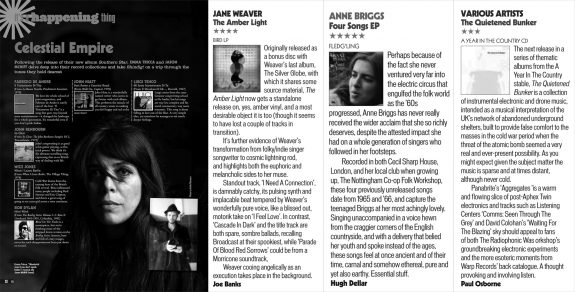 Shindig magazine-issue 59-Emma Tricca-Jane Weaver-Anne Briggs-The Quietened Bunker-A Year In The Country
