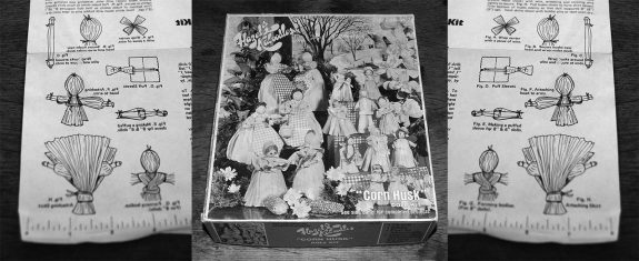 Hazels Kaboodles Corn Husk doll kit-box and instructions
