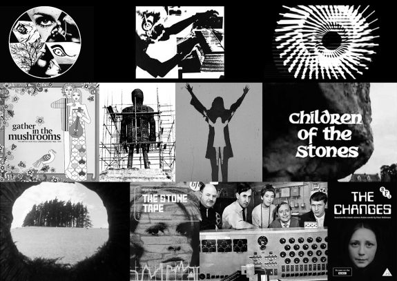 A Year In The Country book-visual accompaniment-collage-Ghost Box Records-Broadcast-The Wicker Man-The Children of The Stones-The Changes