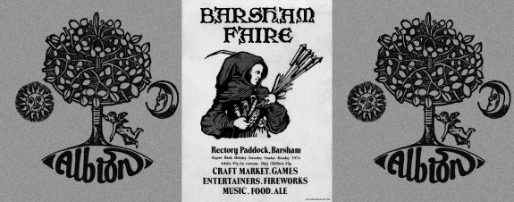 Hare and Tabor-Albion Fair tshirt-Barsham Fair poster flier