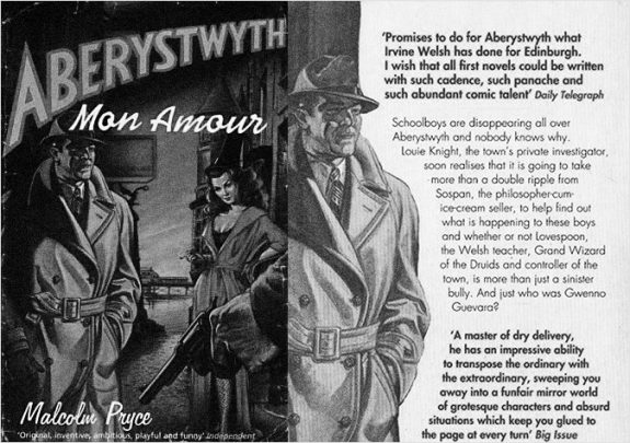 Aberystwyth Mon Amour-Malcolm Pryce-book front and back cover