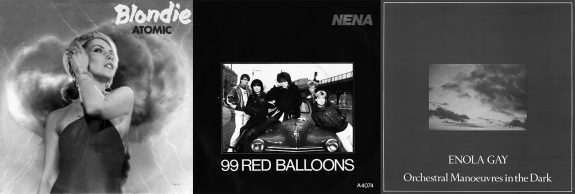 Blondie-Atomic-Nena-99 Red Ballons-OMD-Enola Gay-single covers