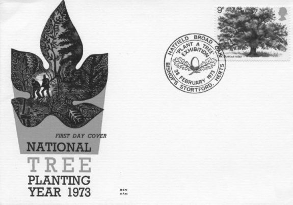 Stamp-1973-Royal Mail-Plant a Tree in 73-first day cover-2