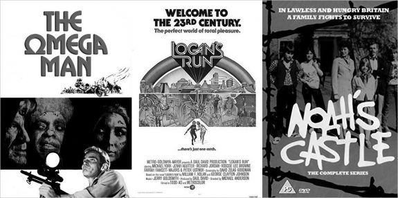 The Omega Man-Logans Run-Noahs Castle-1970s science fiction film and television posters-DVD cover